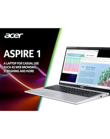 Acer Aspire 1 Laptop - 15.6in FHD Intel Pentium N6000 4GB 128GB