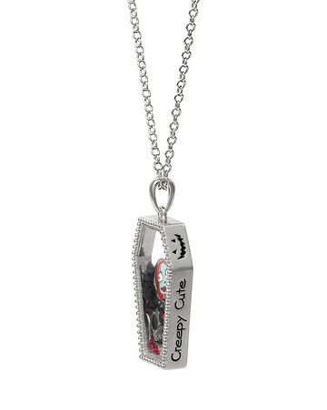 Disney Nightmare Before Christmas Silver plated Floating Stone Necklace