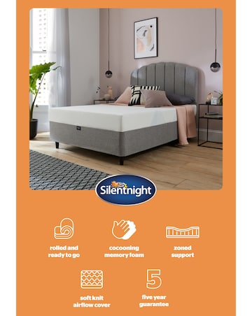 Silentnight 3 Zone Memory Foam Rolled Mattress - Medium