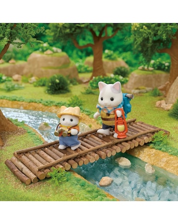 Sylvanian Families Exciting Exploration Set - Latte Cat Brother & Baby