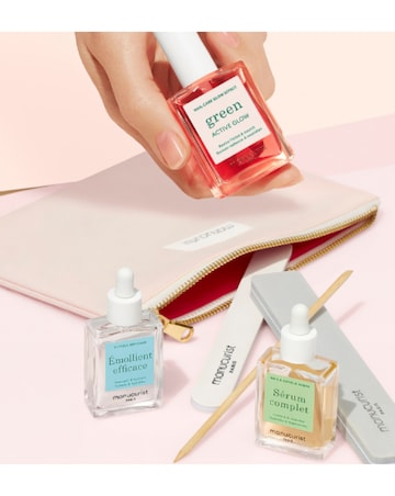 Manucurist 3-step Glow Manicure Set with travel bag