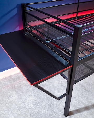 X Rocker Sanctum Mid Sleeper and Desk Gaming Combo - Black