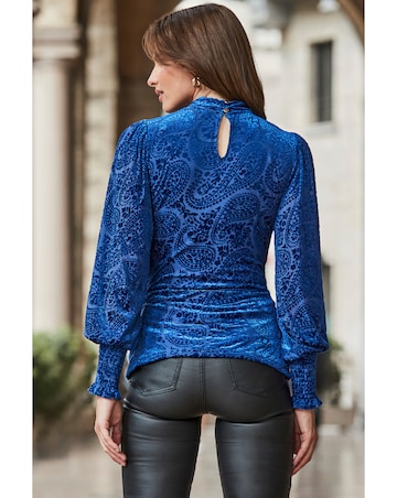 Sosandar Burnout Blouse