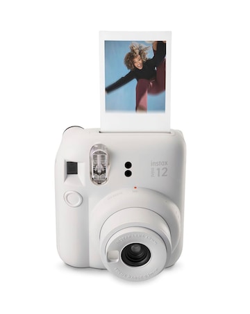 Fujifilm Instax Mini 12 Instant Camera with 20 Shot Film Pack - Clay White