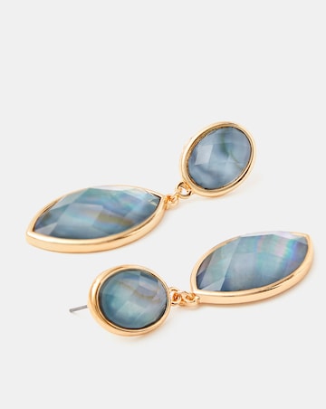 Accessorize Statement Resin Stone Drop Earrings