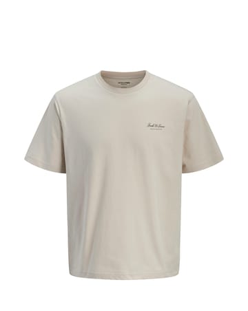 Jack & Jones Archive Logo T-Shirt - Cream