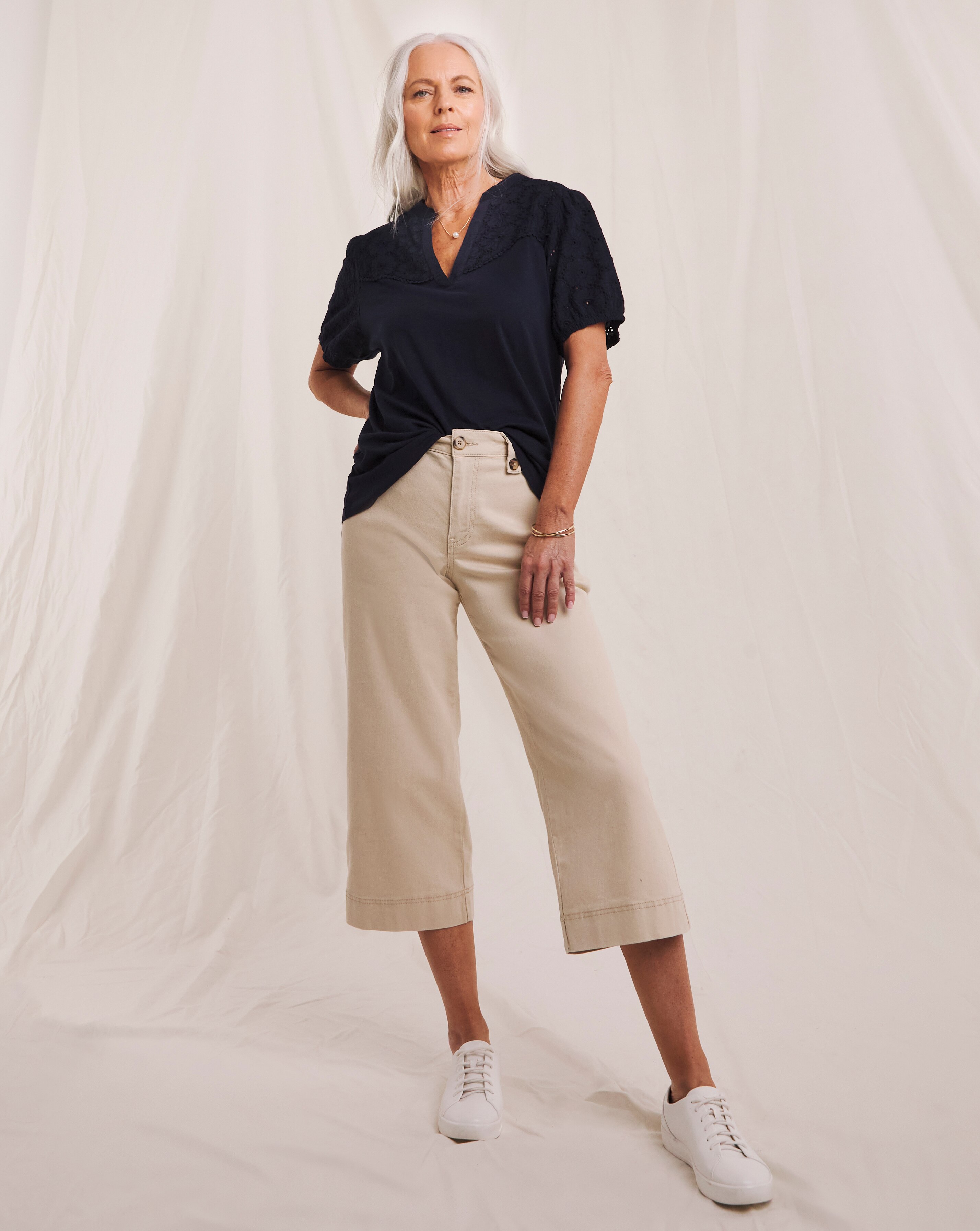 Julipa Cropped Stretch Culotte