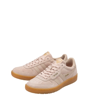 Gola Hawk Suede Trainers - Rose/Gum