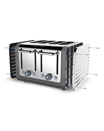 Dualit 46526 Architect Grey 4 Slot Toaster