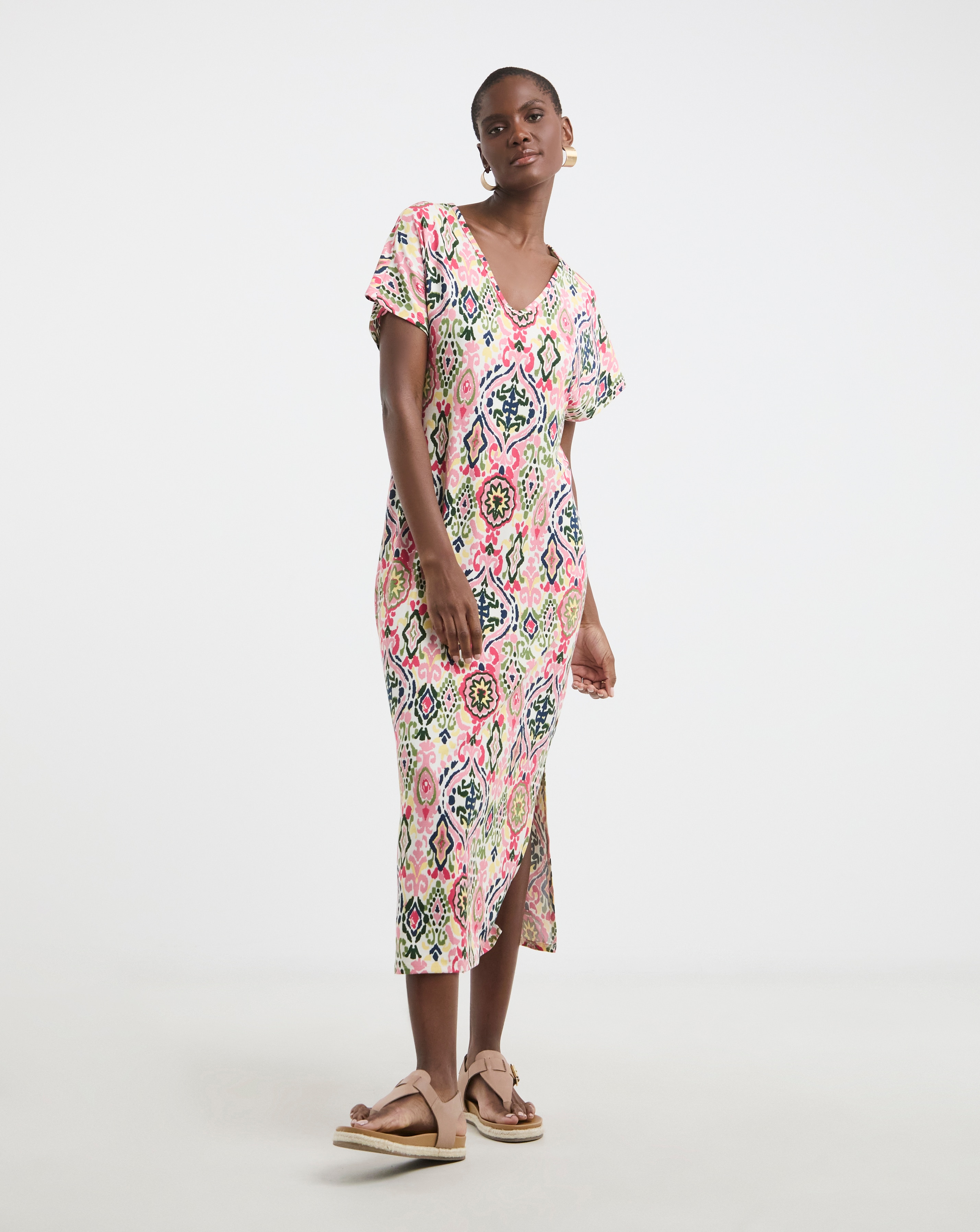 Great Value Soft Touch Midi T-Shirt Dress