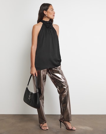 Joanna Hope Corsage Halter Neck Top