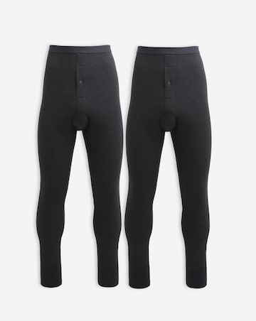 2 Pack Grey Thermal Long Johns
