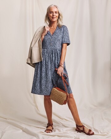 Julipa Turn Up Cuff Pure Cotton Dress