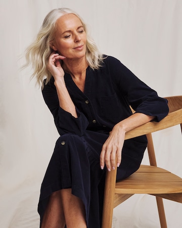 Julipa Pure Cotton Cord Midi Dress