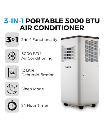 Tower 5000BTU 3 in 1 Air Conditioner