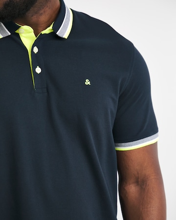 Jack & Jones Premium Paulos Tipped Polo - Navy