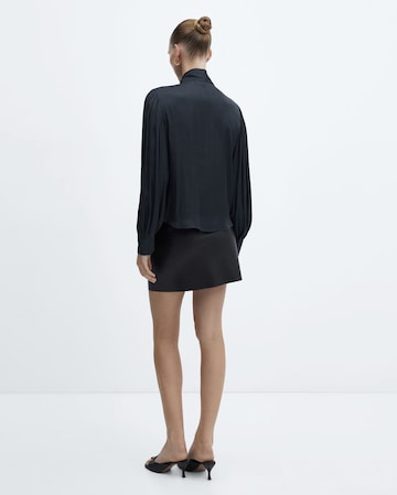 Mango Neck Tie Satin Blouse