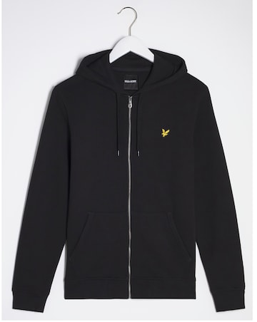 Lyle & Scott Black Classic Zip Through Hoodie