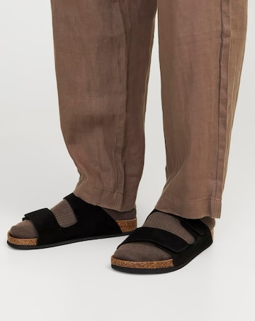 Jack & Jones Central Two Strap Sandal - Black