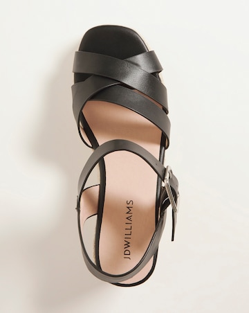 Crossover Espadrille Sandal - Wide Fit (E)