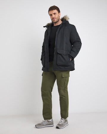 Jack & Jones Construct Faux Fur Parka