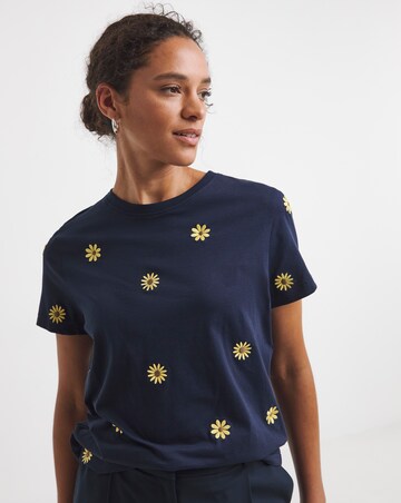 Floral Embroidered T-Shirt