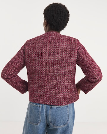 Burgundy Boucle Jacket