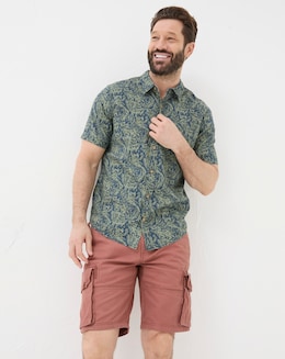 FatFace Jungle Short Sleeve Print Shirt