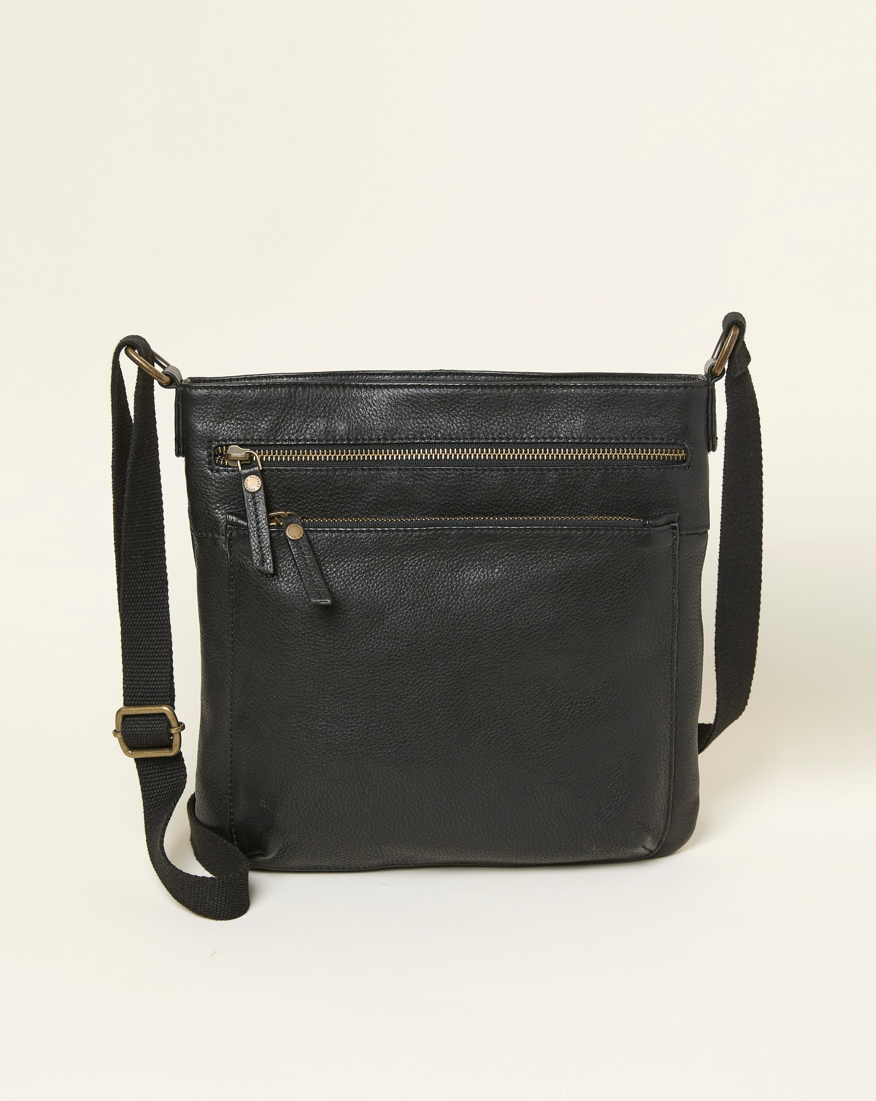 Fatface Allie Leather Messenger Crossbody Bag | JD Williams