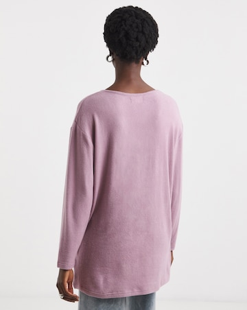 Soft Touch V-Neck Longline Top