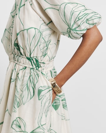 Joanna Hope Puff Sleeve Printed Dress