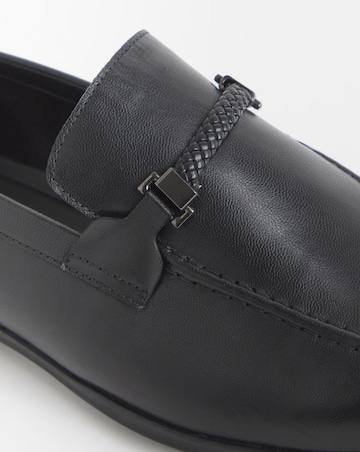 Leather Formal Snaffle Bar Loafer Wide