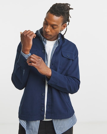 Plain Twill Overshirt Regular