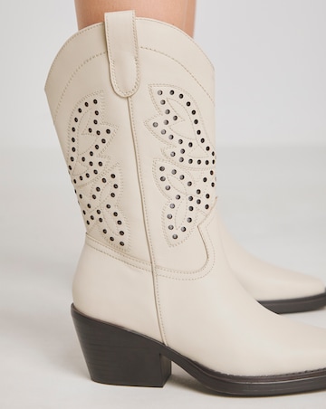 Daytona Leather Western Boots - Extra Wide Fit (EEE) & Super Curvy Calf