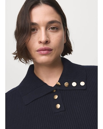 Mango Button Neck Sweater