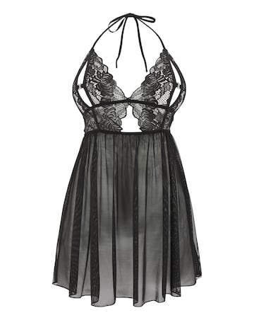 Ann Summers Diamond Kiss Chemise Black