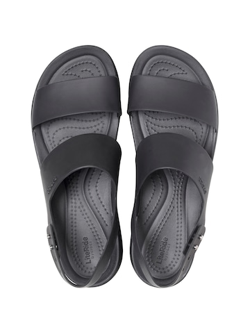 Crocs Black Brooklyn Low Wedge Sandals
