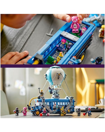 LEGO Fortnite Battle Bus Collectible Video Game Toy with Minifigures 77073