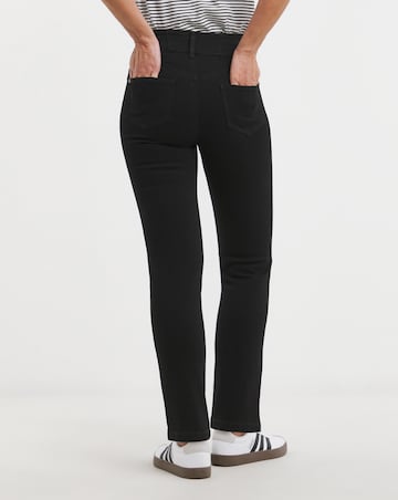 MAGISCULPT Black Straight Leg Jeans