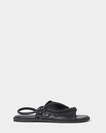Yale Intricate Leather Toe Post Sandals - Wide Fit (E)
