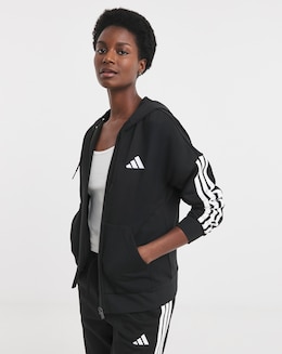 adidas Essentials 3 Stripes Fleece Hoodie