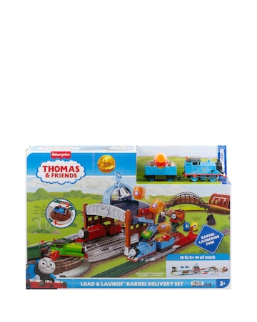 Thomas & Friends Load & Launch Barrel Delivery Set Motorized Toy Train