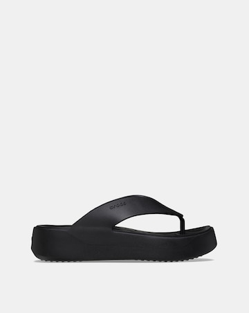Crocs Black Getaway Platform Toe Post Sandal