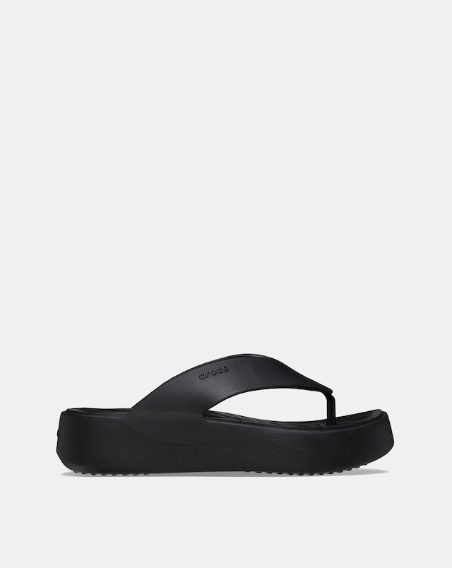 Crocs Black Getaway Platform Toe Post Sandal