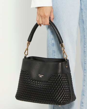 Dune Woven Top Handle Shoulder Bag