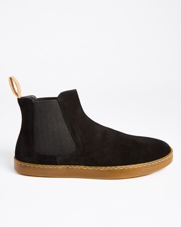 Black Premium Suede Chelsea Boot Standard Fit