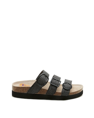 Rocket Dog Astor Glenn Glitter 3 Strap Buckle Sandal