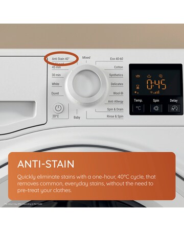 Hotpoint NSWM 1046 BS UK 10kg, 1400rpm, Washing Machine - Black + Install