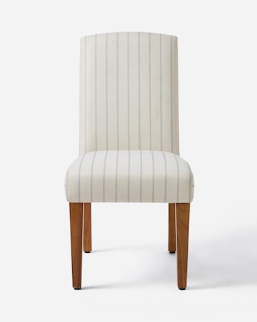 Julipa Everly Stripe Pair of Dining Chairs