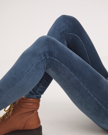 Slate Blue Cord Leggings